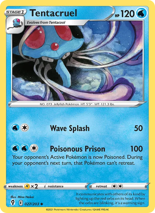 Tentacruel - Evolving Skies Pokemon Card