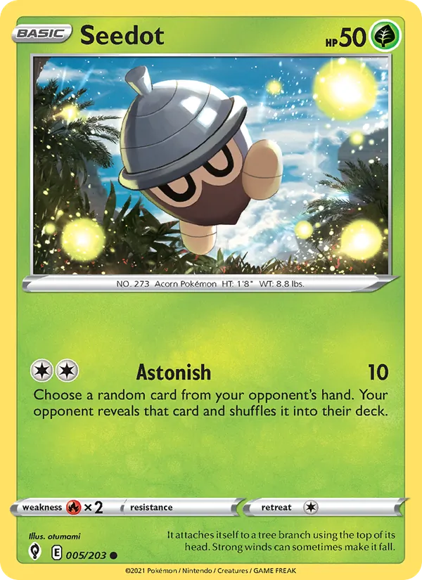 Seedot - Evolving Skies Pokemon Card