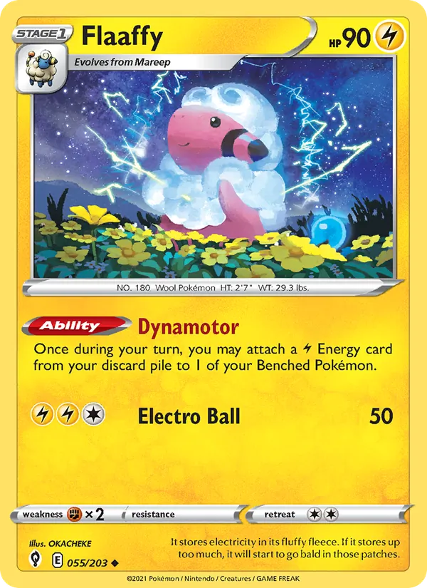Flaaffy - Evolving Skies Pokemon Card