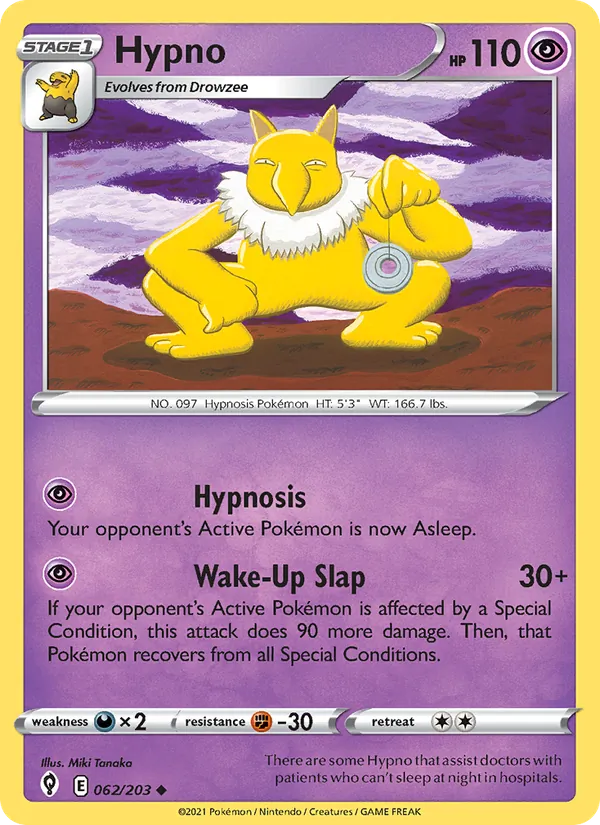 Hypno - Evolving Skies Pokemon Card