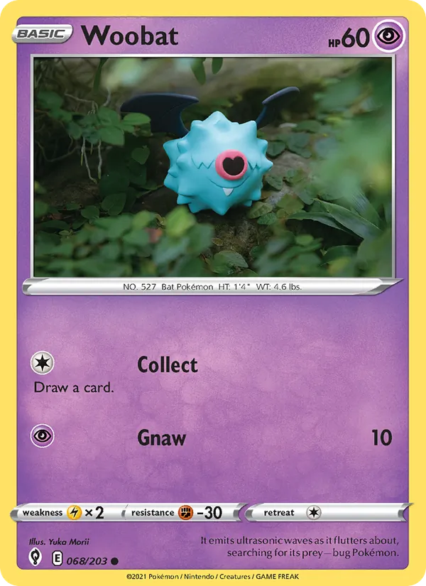 Woobat - Evolving Skies Pokemon Card