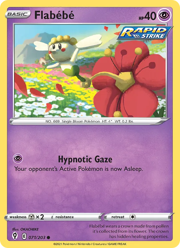 Flabébé - Evolving Skies Pokemon Card