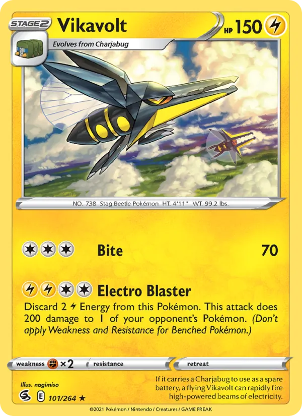 Vikavolt - Fusion Strike Pokemon Card