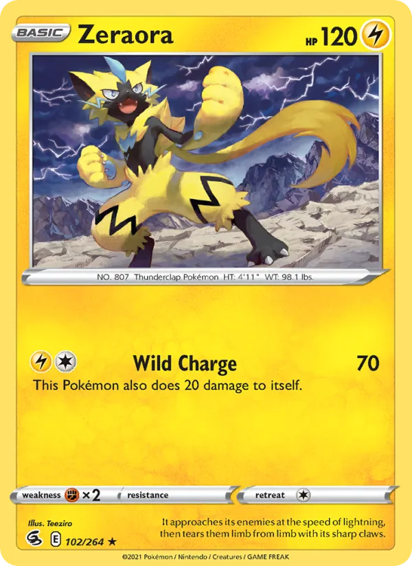 Zeraora - Fusion Strike Pokemon Card