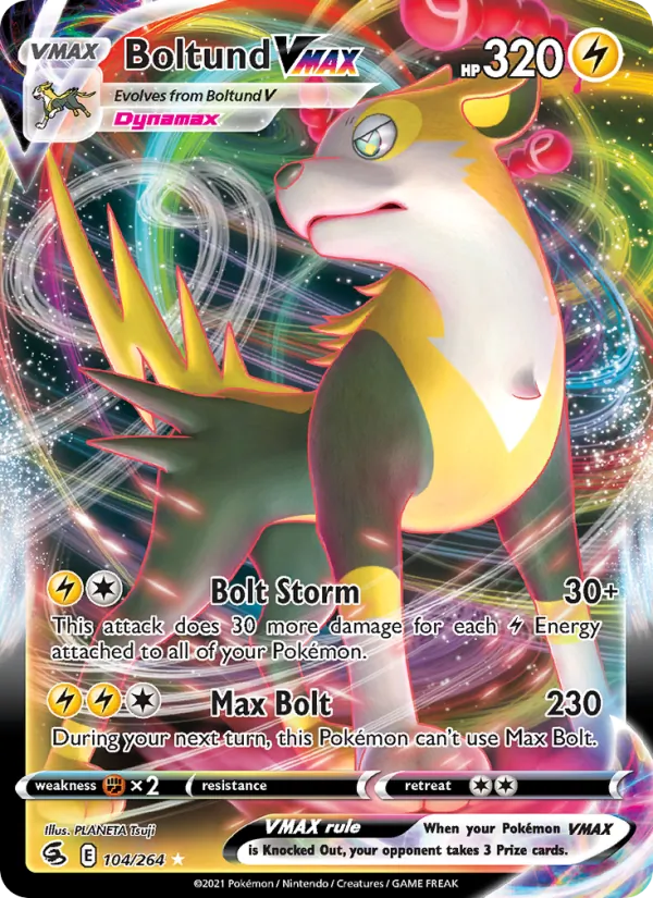 Boltund VMAX - Fusion Strike Pokemon Card