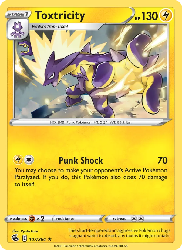 Toxtricity - Fusion Strike Pokemon Card