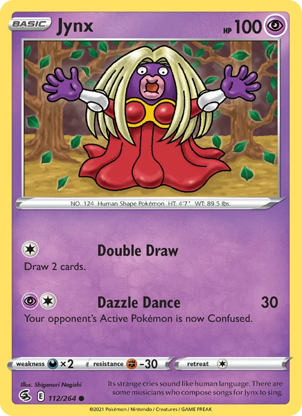 Jynx - Fusion Strike Pokemon Card