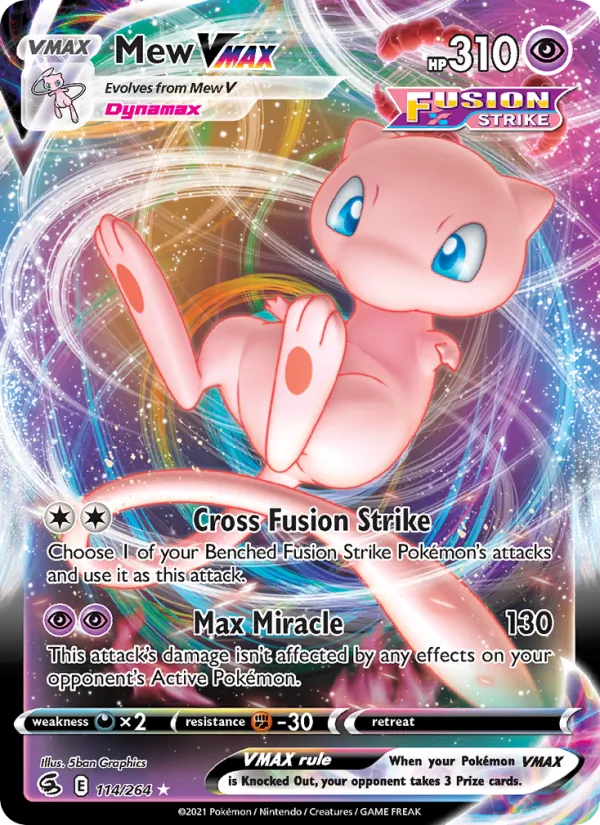 Mew VMAX - Fusion Strike Pokemon Card