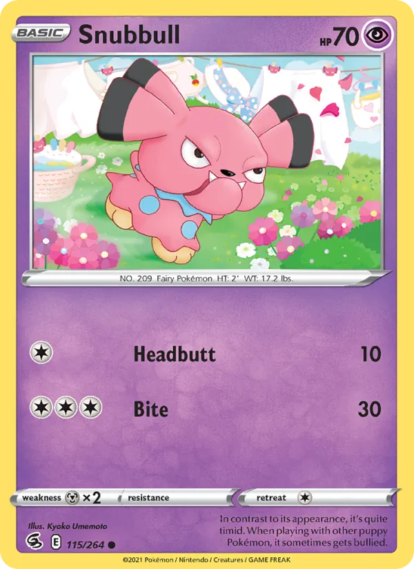 Snubbull - Fusion Strike Pokemon Card