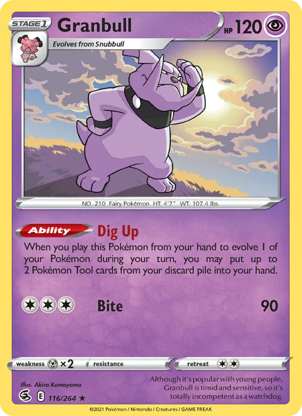 Granbull - Fusion Strike Pokemon Card