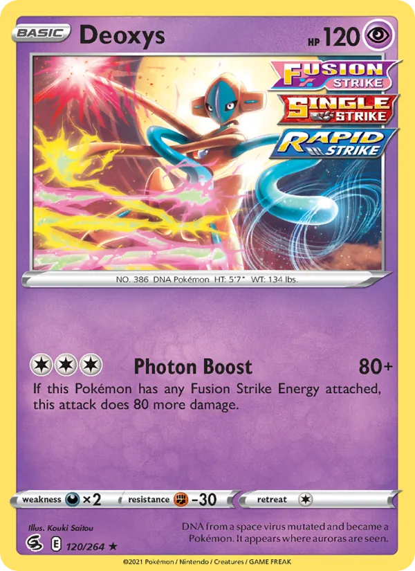 Deoxys - Fusion Strike Pokemon Card