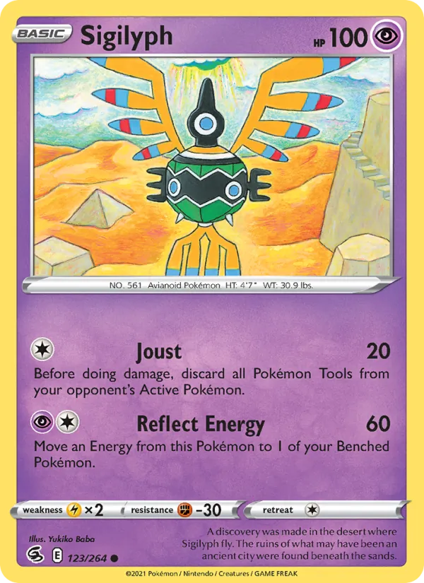 Sigilyph - Fusion Strike Pokemon Card