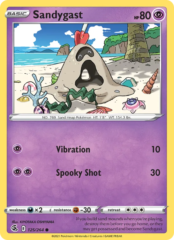 Sandygast - Fusion Strike Pokemon Card