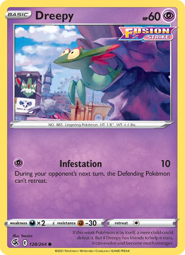 Dreepy - Fusion Strike Pokemon Card