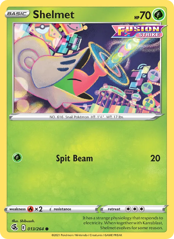 Shelmet - Fusion Strike Pokemon Card