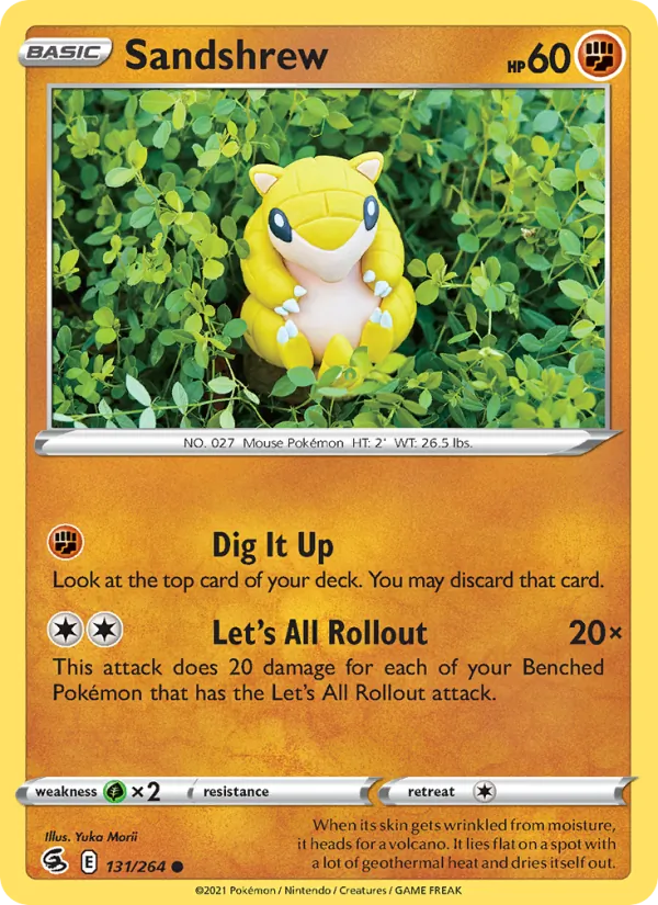 Sandshrew - Fusion Strike Pokemon Card