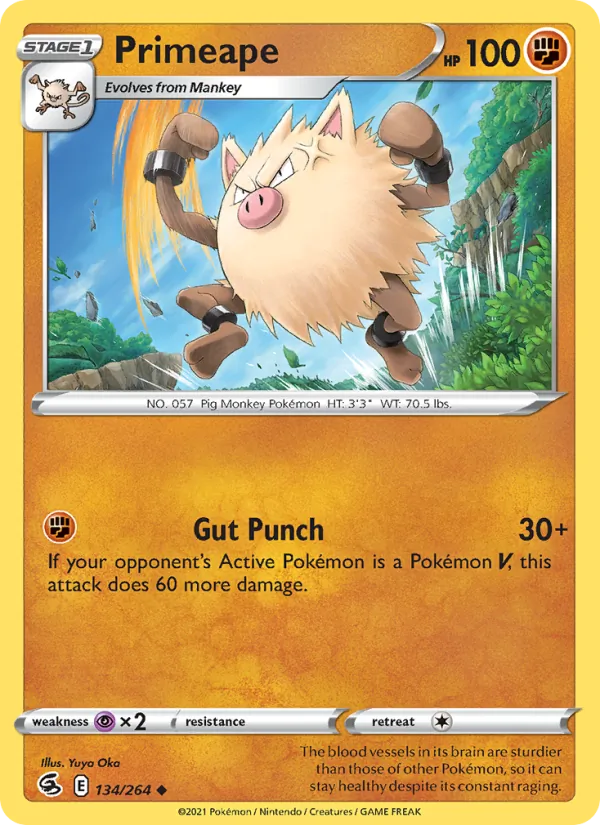 Primeape - Fusion Strike Pokemon Card