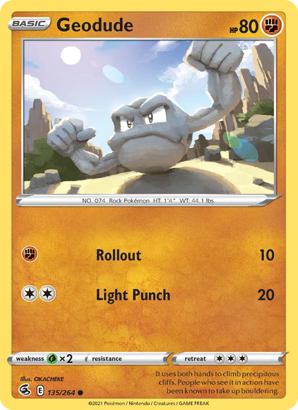 Geodude - Fusion Strike Pokemon Card