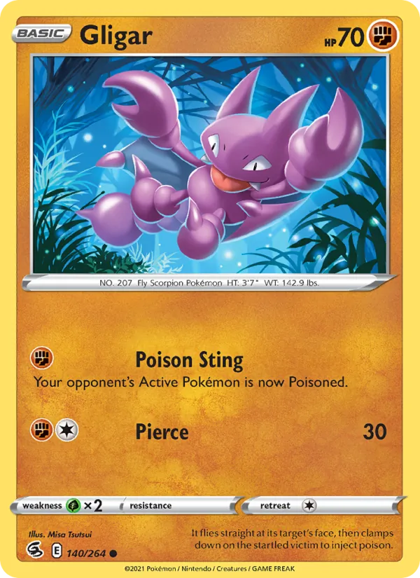Gligar - Fusion Strike Pokemon Card