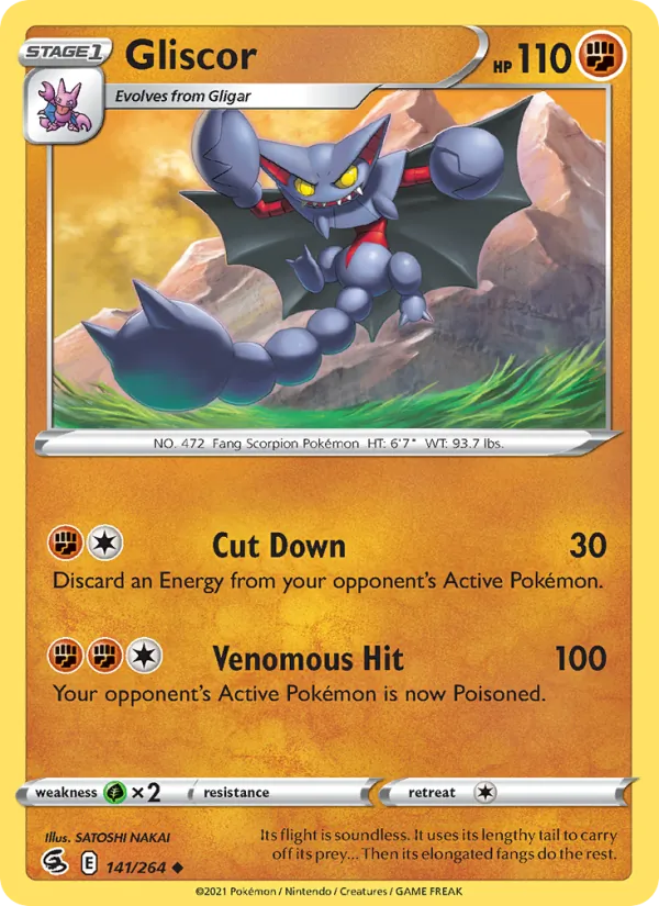 Gliscor - Fusion Strike Pokemon Card