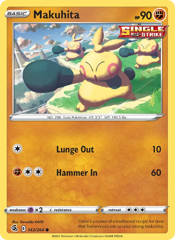 Makuhita - Fusion Strike Pokemon Card