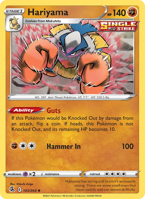 Hariyama - Fusion Strike Pokemon Card