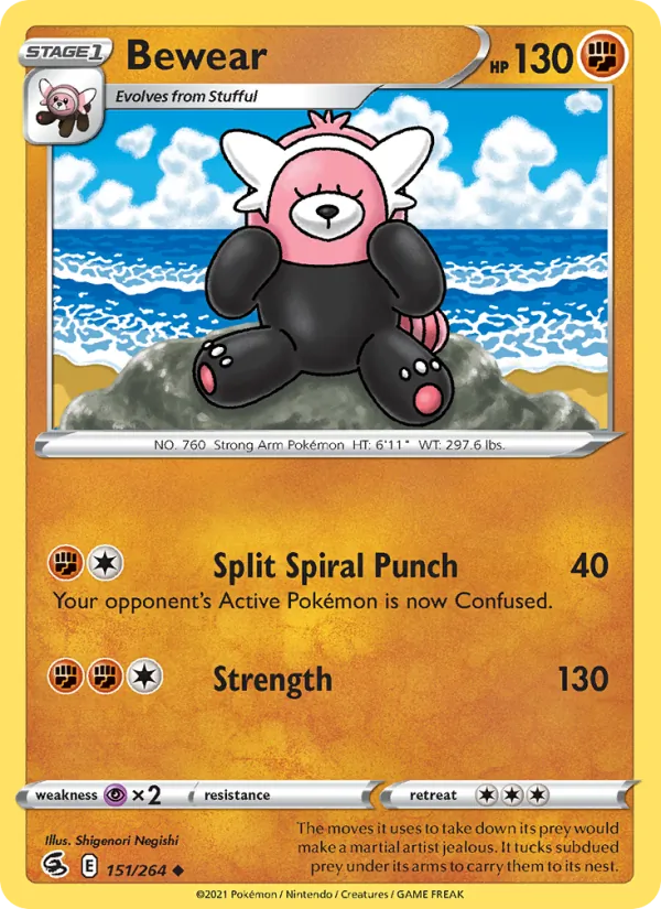 Bewear - Fusion Strike Pokemon Card