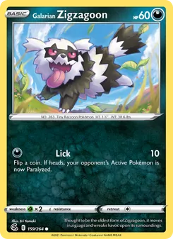 Galarian Zigzagoon - Fusion Strike