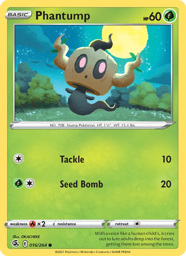 Phantump - Fusion Strike Pokemon Card