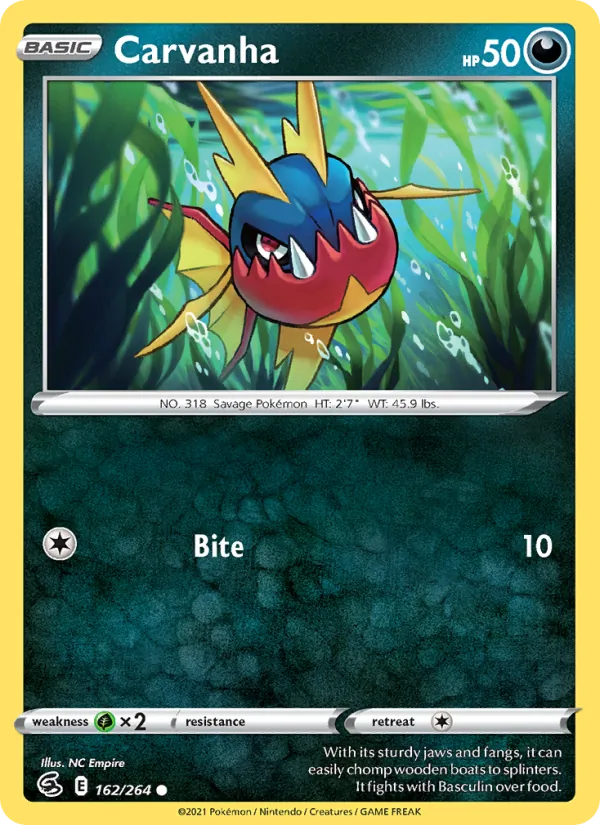 Carvanha - Fusion Strike Pokemon Card