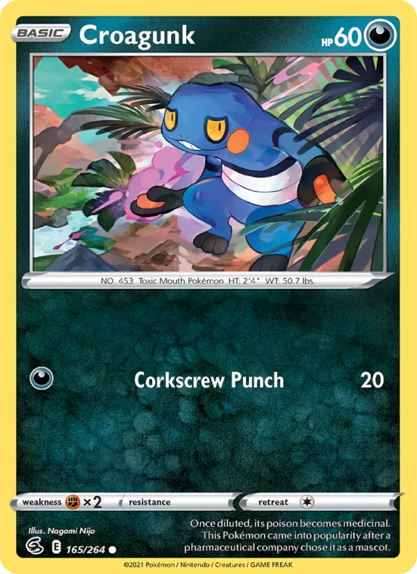 Croagunk - Fusion Strike Pokemon Card