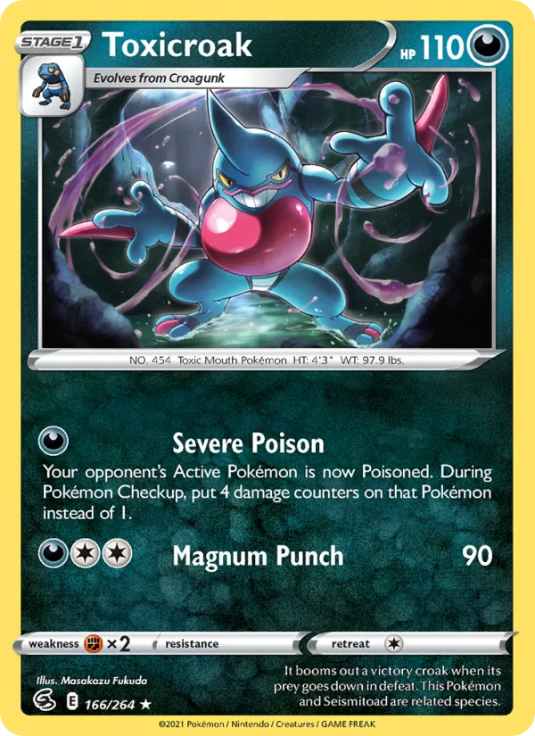 Toxicroak - Fusion Strike Pokemon Card