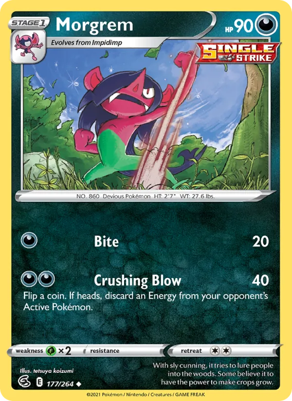 Morgrem - Fusion Strike Pokemon Card