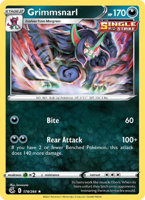Grimmsnarl - Fusion Strike Pokemon Card