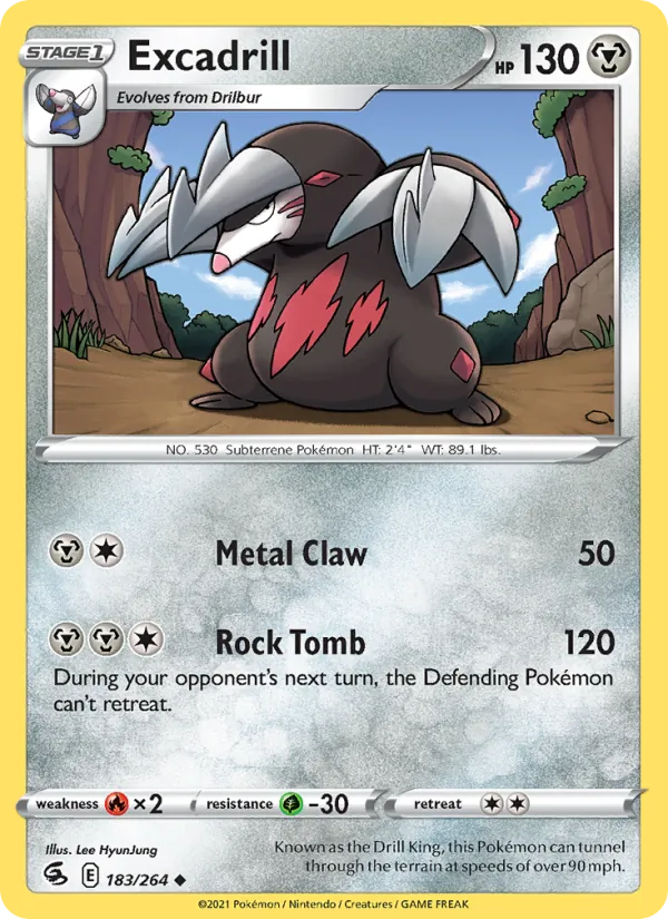 Excadrill - Fusion Strike Pokemon Card