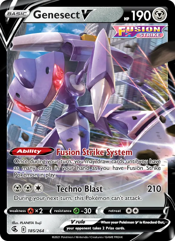 Genesect V - Fusion Strike Pokemon Card