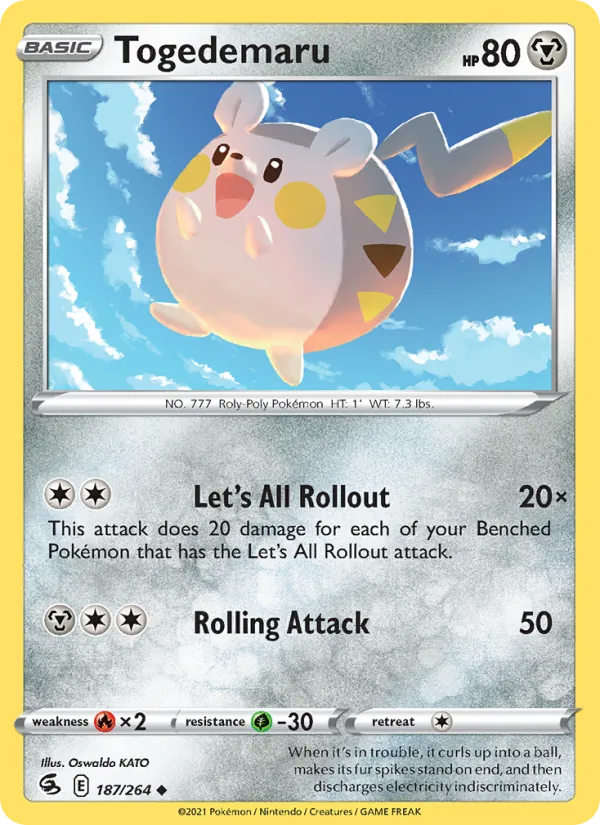 Togedemaru - Fusion Strike Pokemon Card