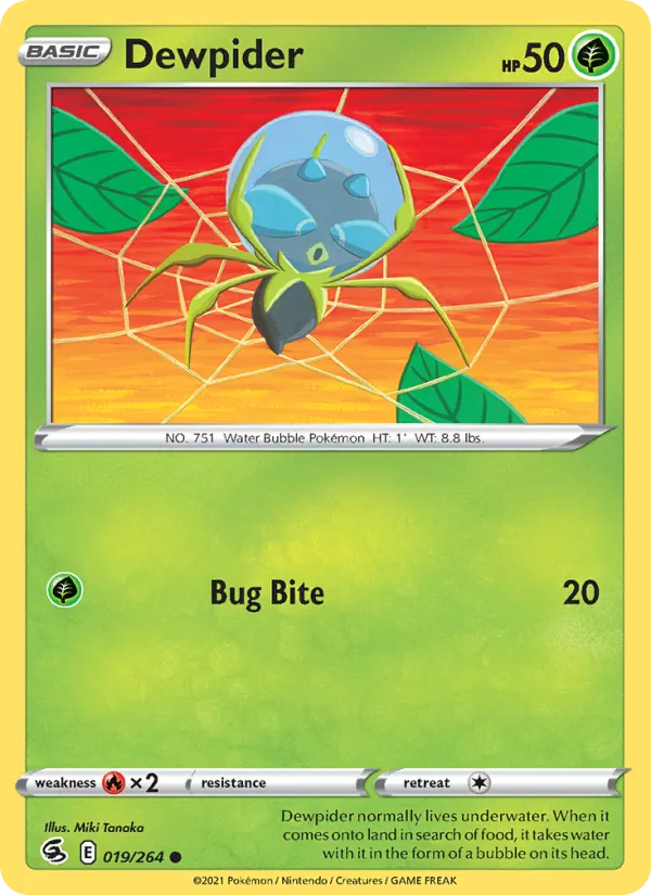 Dewpider - Fusion Strike Pokemon Card
