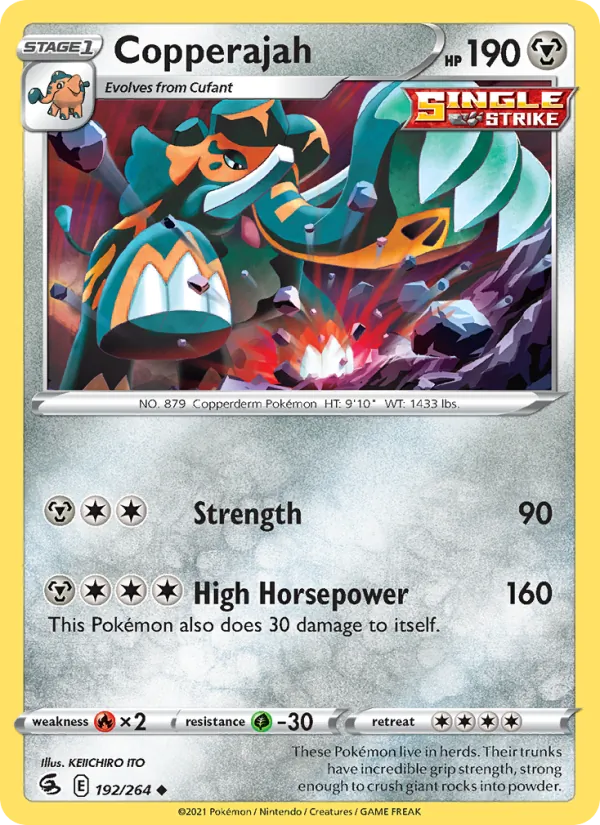 Copperajah - Fusion Strike Pokemon Card