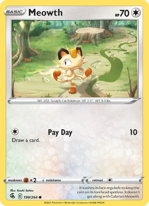 Meowth - Fusion Strike Pokemon Card