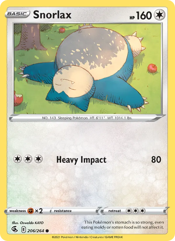 Snorlax - Fusion Strike Pokemon Card