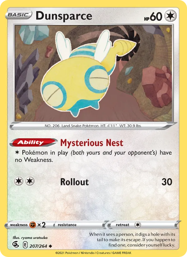 Dunsparce - Fusion Strike Pokemon Card
