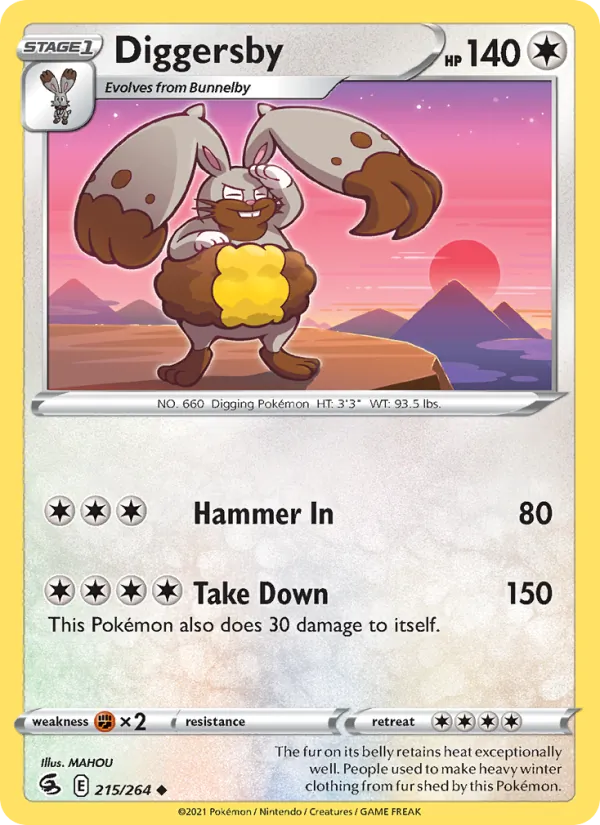 Diggersby - Fusion Strike Pokemon Card