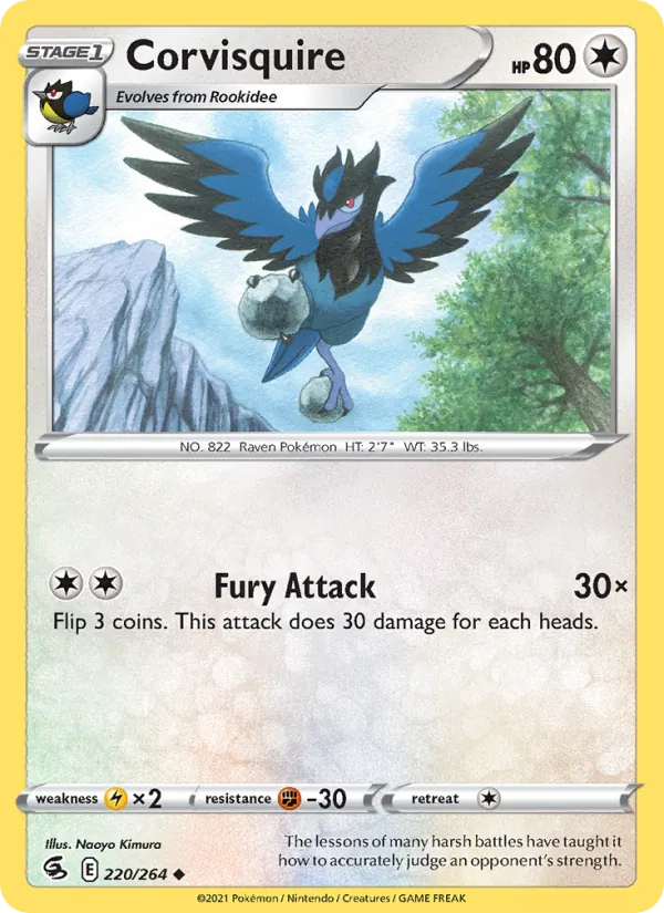 Corvisquire - Fusion Strike Pokemon Card