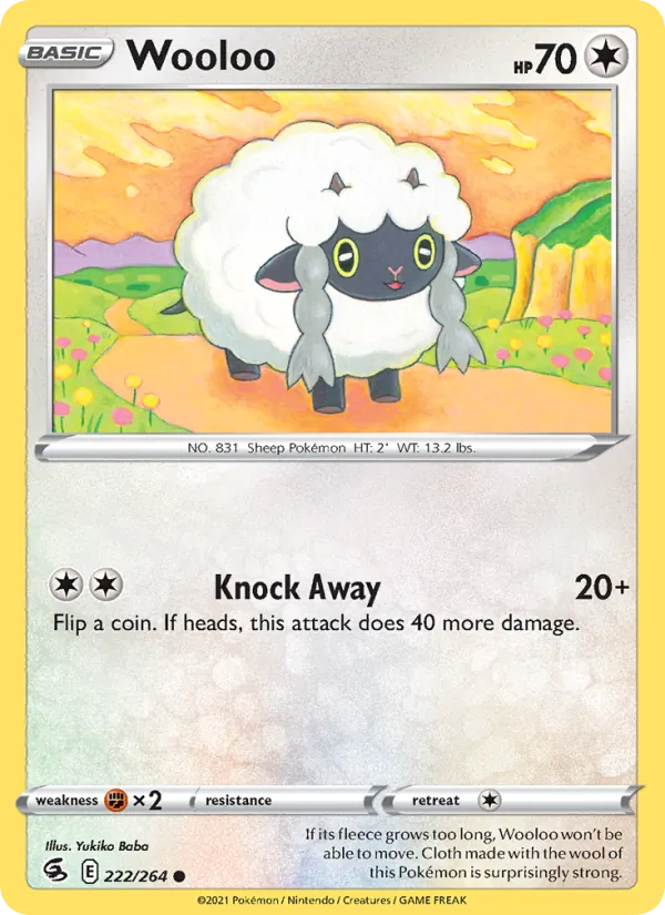 Wooloo - Fusion Strike Pokemon Card
