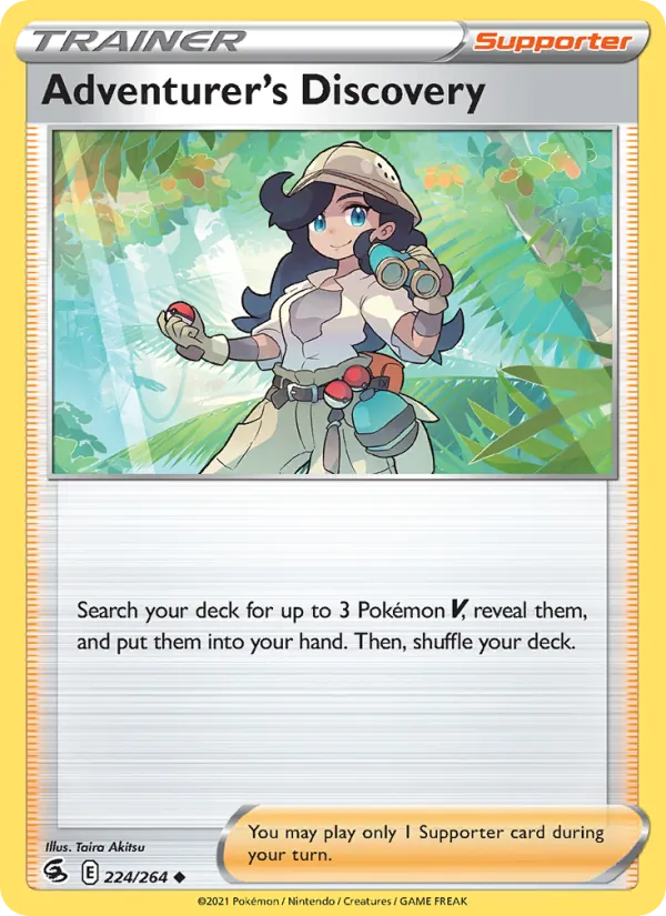 Adventurer's Discovery - Fusion Strike Pokemon Card