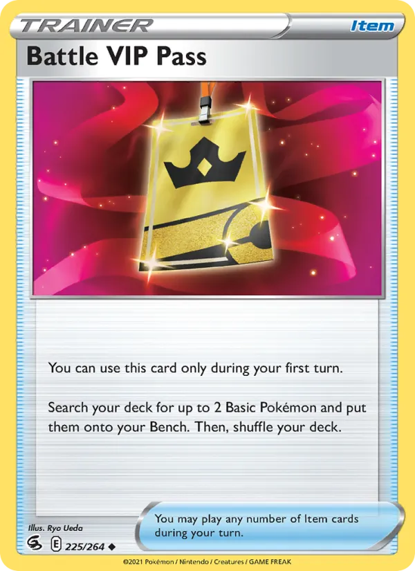 Battle VIP Pass - Fusion Strike Pokemon Card