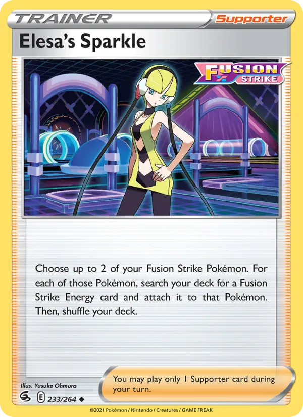 Elesa's Sparkle - Fusion Strike Pokemon Card