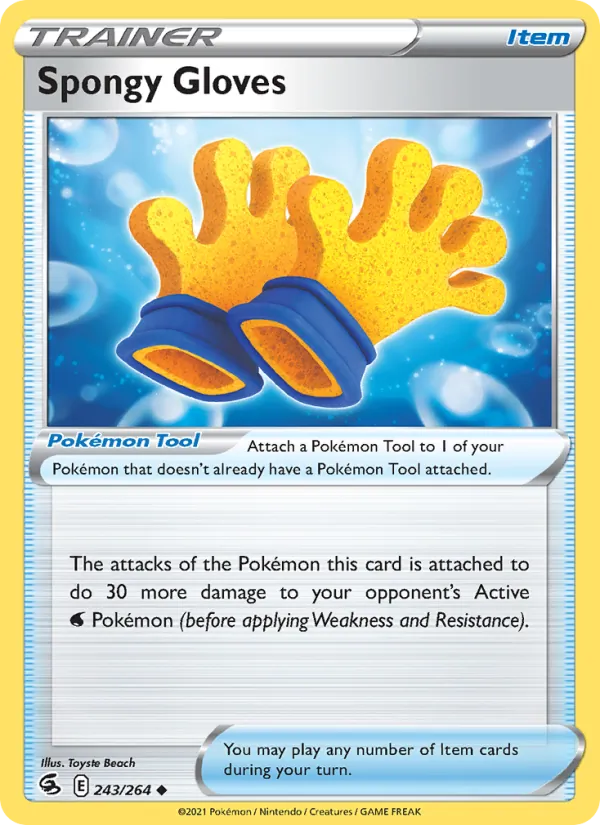 Spongy Gloves - Fusion Strike Pokemon Card