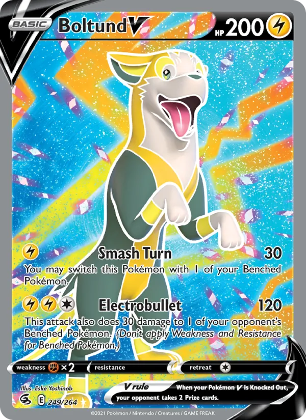 Boltund V - Fusion Strike Pokemon Card